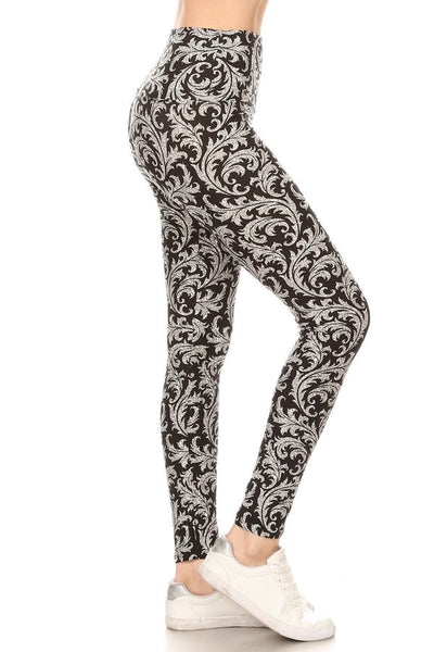 sueded high waist belle baroque legging