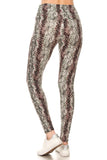 sueded high waist chloe croc legging
