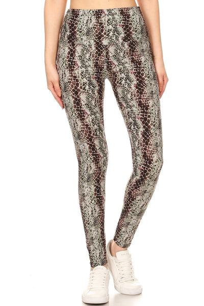 sueded high waist chloe croc legging
