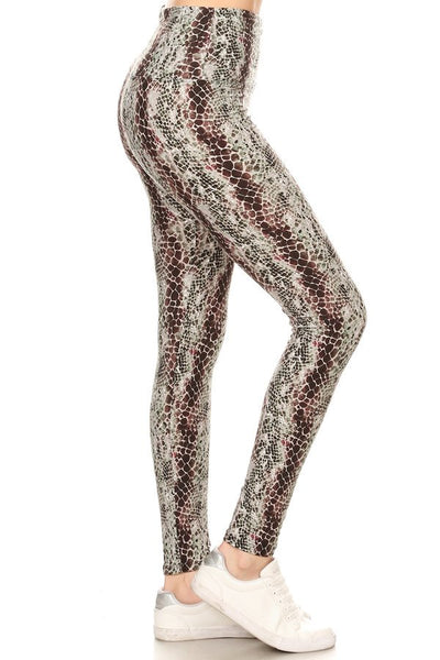 sueded high waist chloe croc legging