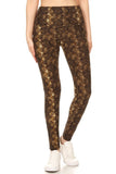 sueded high waist python legging