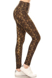 sueded high waist python legging