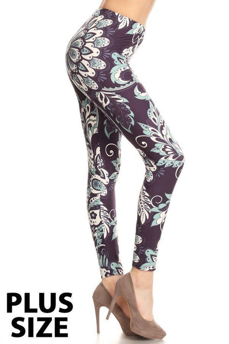 sueded solid legging