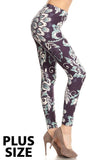 sueded laura leaf legging plus