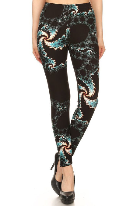 sueded fall blooms legging