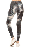 sueded high waist deep sea tye dye legging