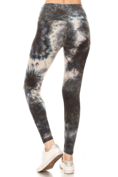 sueded high waist deep sea tye dye legging