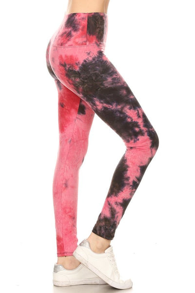 sueded high waist passion tye dye legging