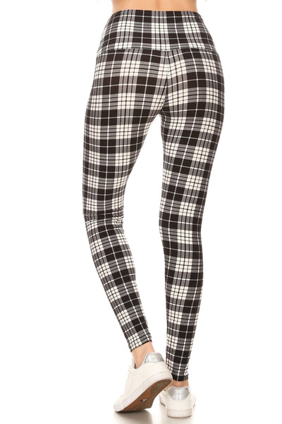 sueded high waist kayla - tartan legging