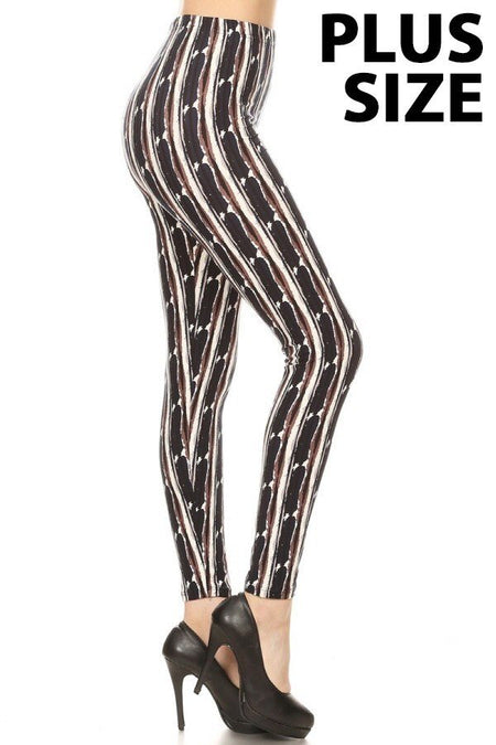sueded tribal diamond legging plus