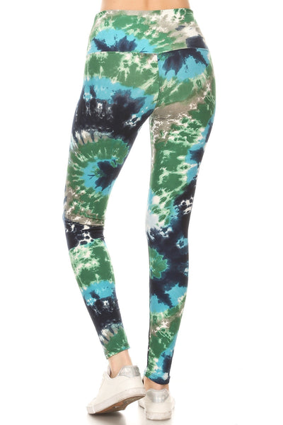 sueded high waist tessa tye dye legging
