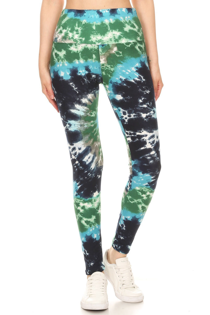 sueded high waist tessa tye dye legging