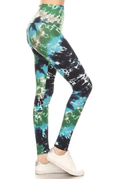 sueded high waist tessa tye dye legging