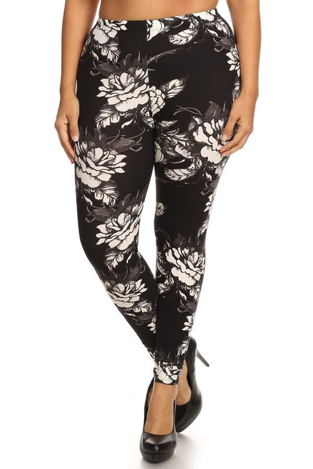 sueded solid legging
