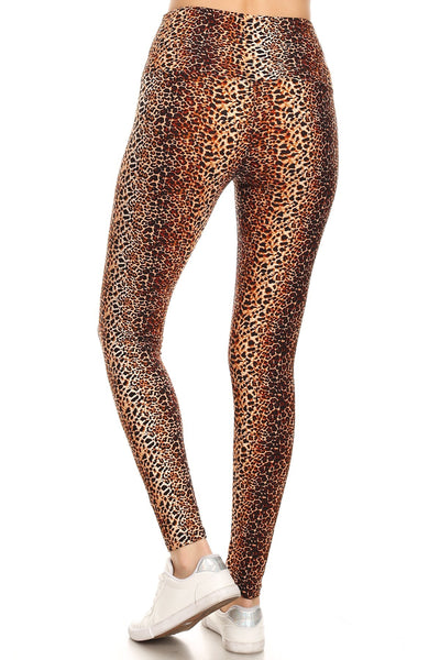 sueded high waist wild cheetah legging