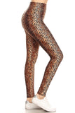sueded high waist wild cheetah legging