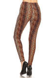 sueded wild cheetah legging