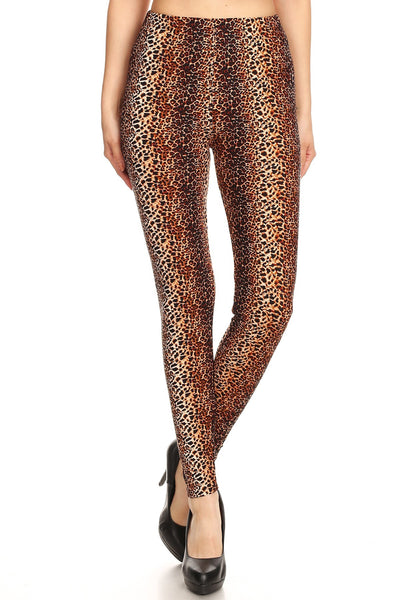 sueded wild cheetah legging