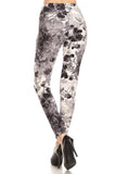 sueded gray haze floral legging