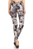 sueded gray haze floral legging