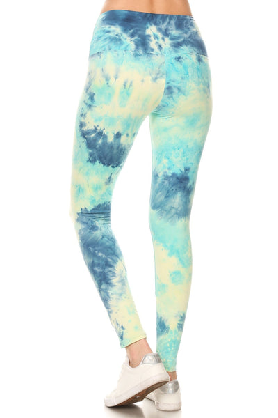 sueded high waist skyy tye dye legging