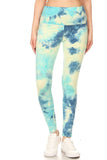 sueded high waist skyy tye dye legging