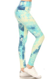 sueded high waist skyy tye dye legging