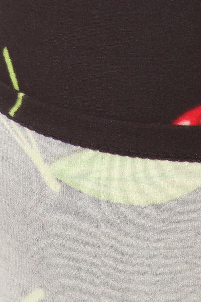 sueded retro cherry legging