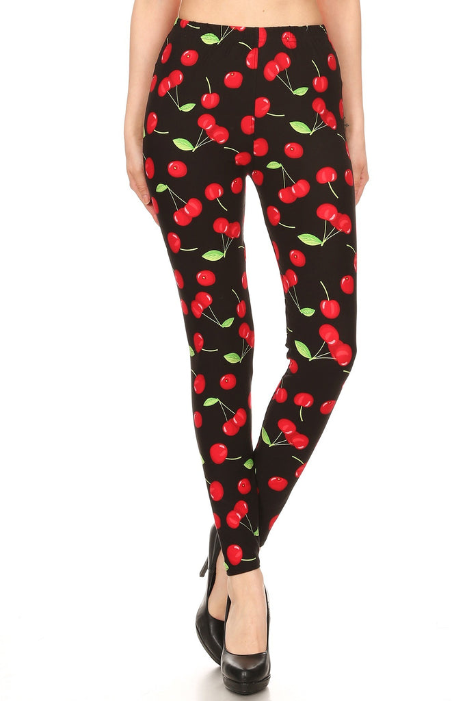 sueded retro cherry legging
