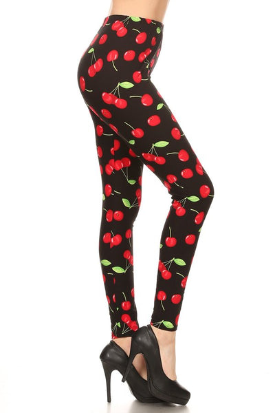 sueded retro cherry legging