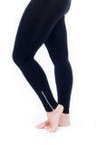 silver zip legging