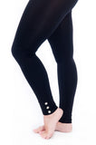 3 crystal flower legging