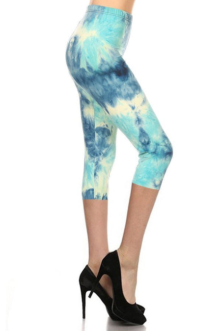 sueded mutli mosiac capri legging