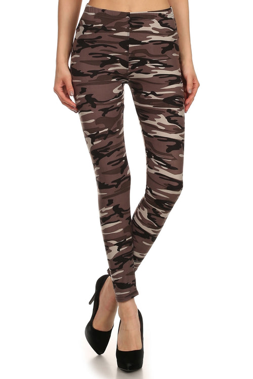sueded grey camo legging