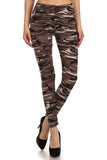 sueded grey camo legging