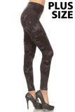 sueded combat camo legging plus