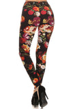 sueded fall blooms legging