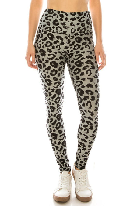 sueded high waist wild cheetah legging