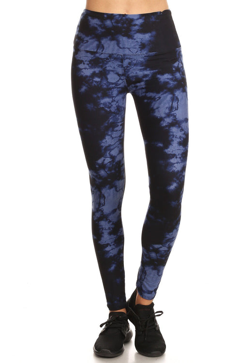 sueded high waist sapphire splash legging